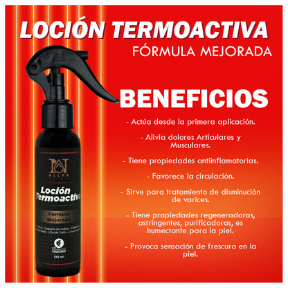 Loción Termo-activa con extractos Naturales 🌱