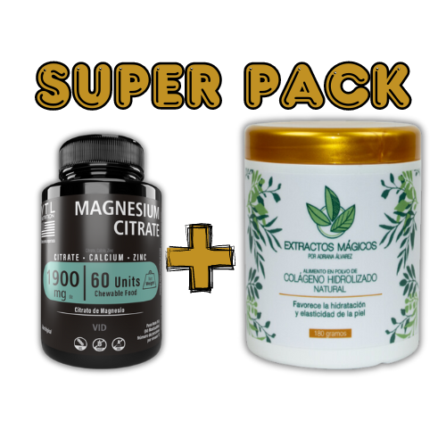Súper Pack de Citrato de Magnesio 100% Natural