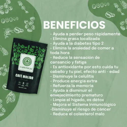 Café verde 100% puro